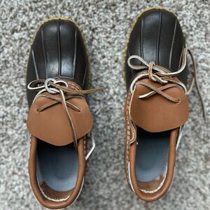 L L Bean leather duck boots
